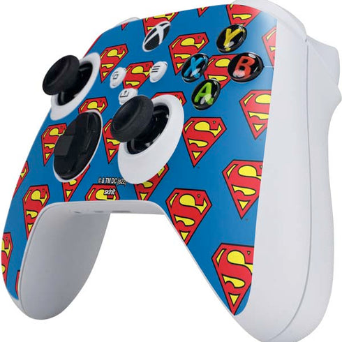DC Comics Superman Logo Pattern Xbox Series S Controller Skin